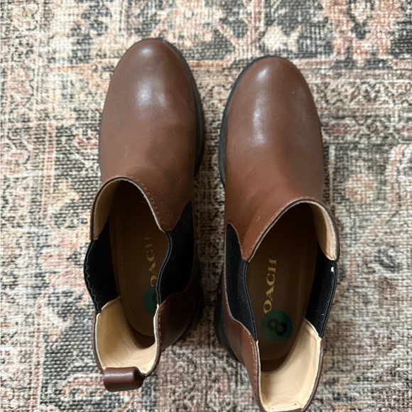 Coach Reid Platform Chelsea Ankle Boots - Walnut - Picture 9 of 9
